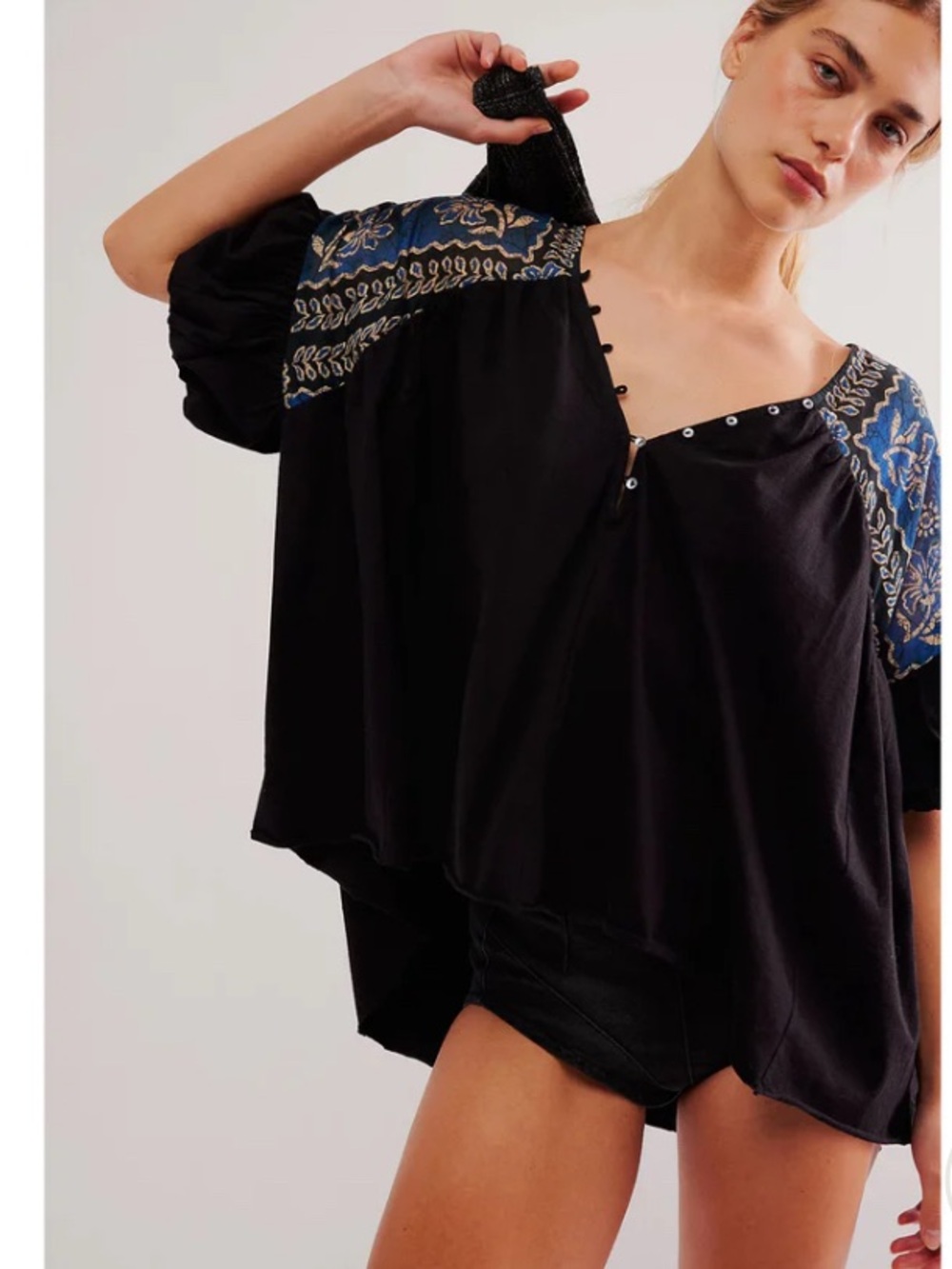 Free People oversized Aurora top fits xs-s-m